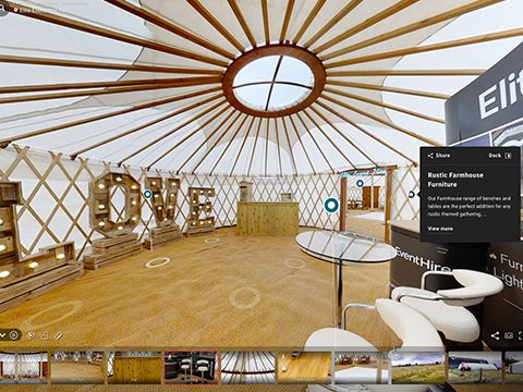 Matterport Screenshot of Yurt Interior