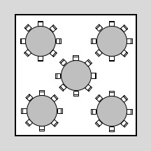 6m Pagoda Layout 40 Guests